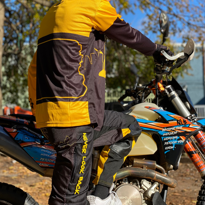 NLB CITY GOLD AND BLACK MX PANTS