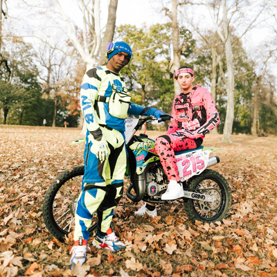 Flourescent Yellow/Blue/Black MX Pants