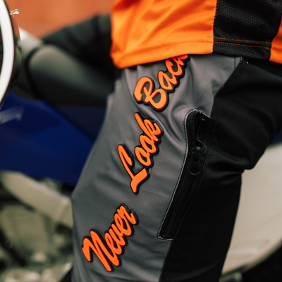 Orange/Grey/Black Mx Pants