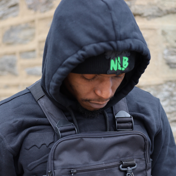Green NLB Skull Cap - Never-Look-Back-nlb