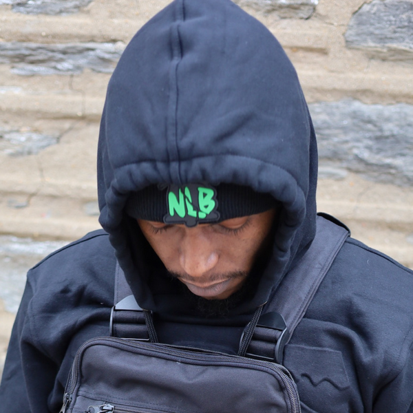 Green NLB Skull Cap - Never-Look-Back-nlb