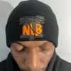 Orange and Black Skull Cap