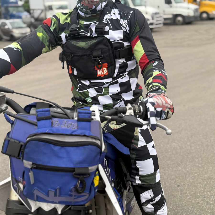 Checkered Color NLB Logo Gloves