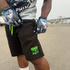 Black Shorts Green Logo