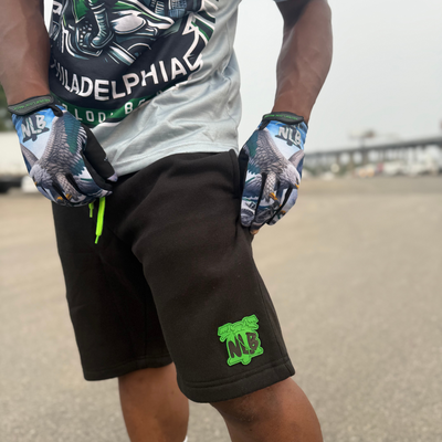 Black Shorts Green Logo