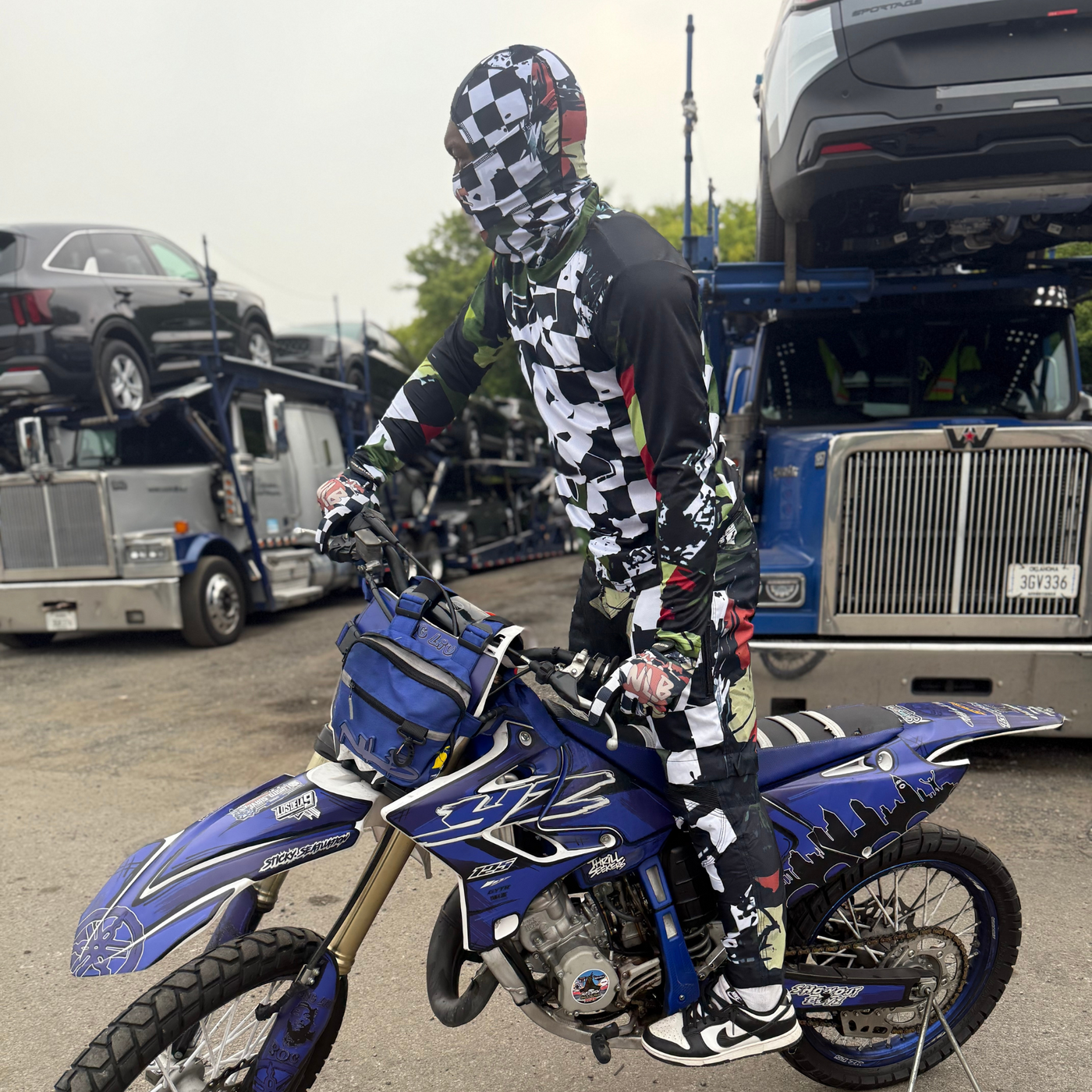 Checkered Fatigue NLB MX Jersey