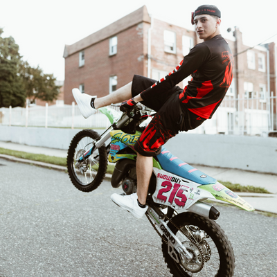 Red/Black Mx Shorts
