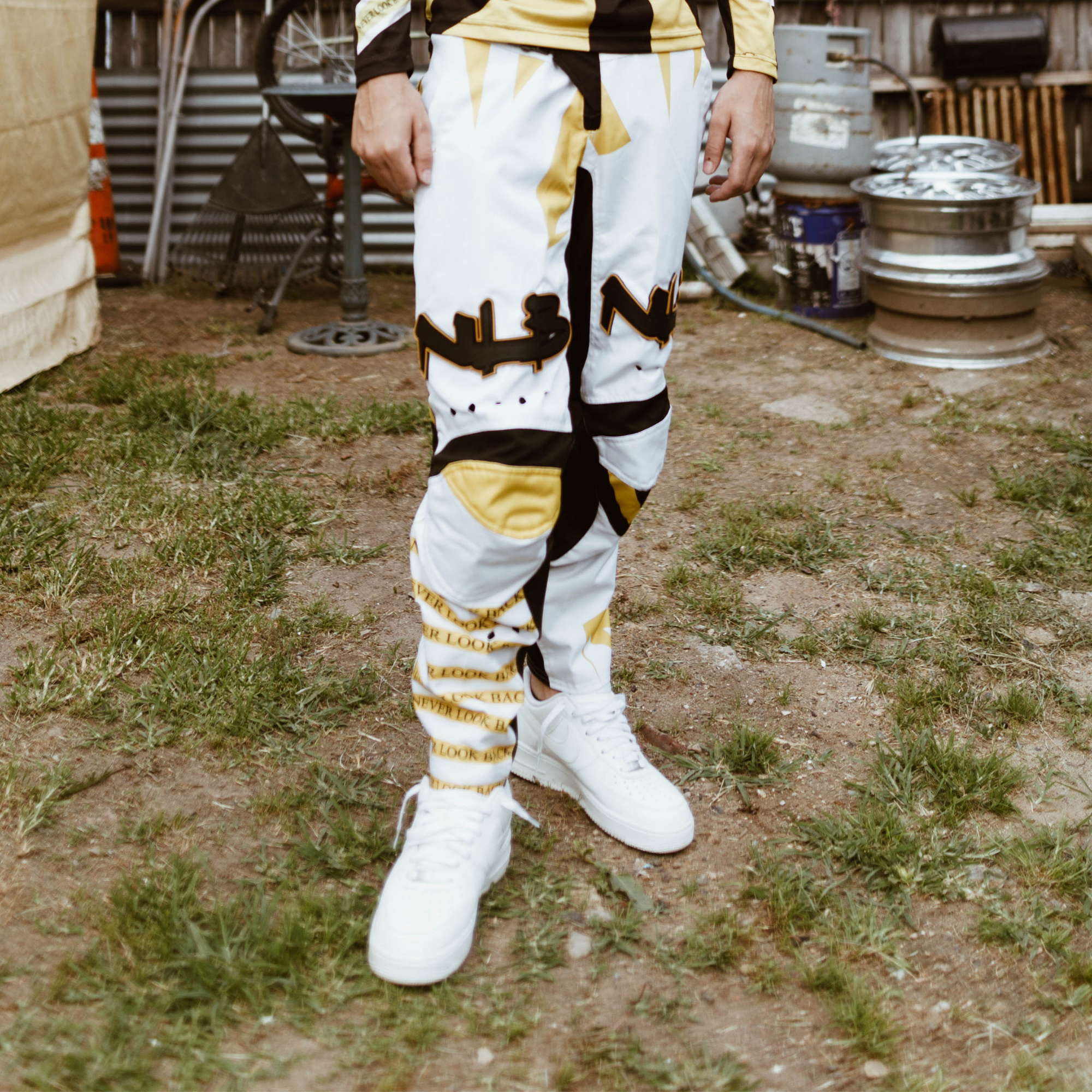 Yellow/White/Black Mx Pants