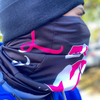 Black/Pink Cancer Gaiter Mask
