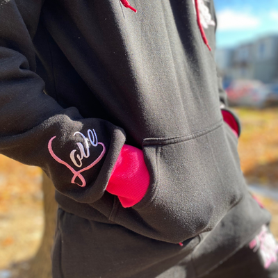 Black/Pink Cancer Hoodie