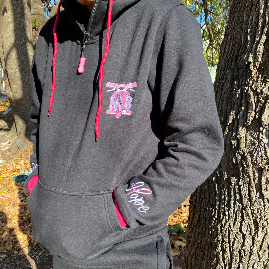 Black/Pink Cancer Hoodie