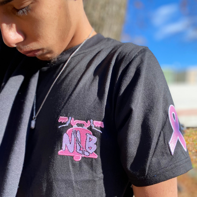 Black/Pink Cancer T-Shirt