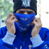Blue Reflector Logo Gaiter Mask