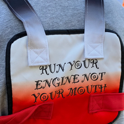Red/White Fade Chest Bag