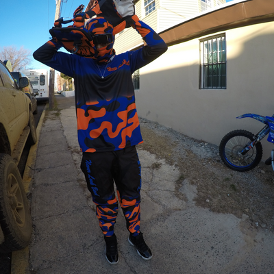 gay mx gear Never Look Back MX Racing | Army Fatigue MX Jersey | 3XL