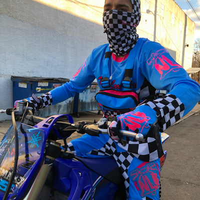 Checkered Mx Gloves