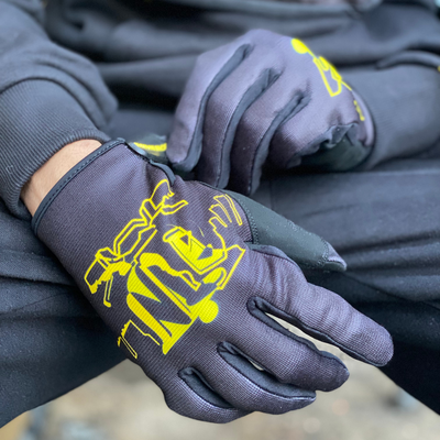 NLB CITY GOLD AND BLACK GLOVES