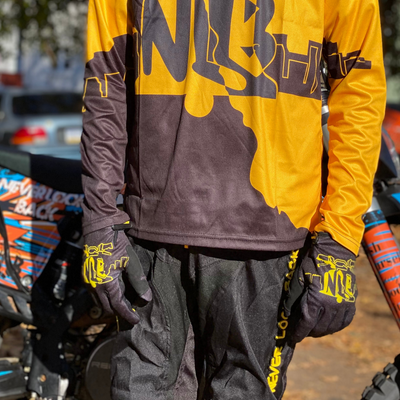 NLB CITY GOLD AND BLACK GLOVES