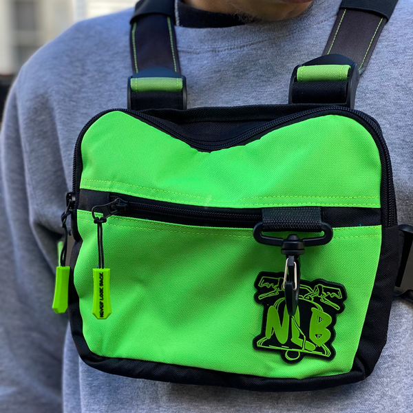 All Green Chest Bag - Never-Look-Back-nlb