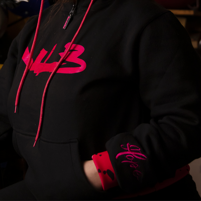 Cancer Pink & Black Hoodie
