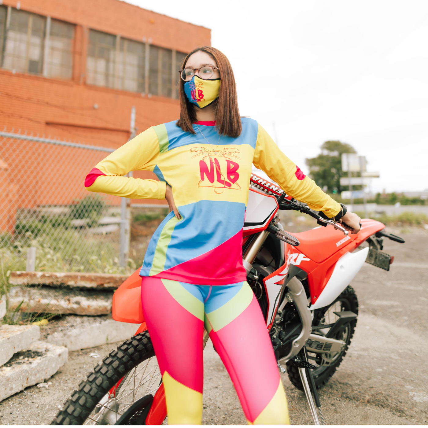 Multi Color Women Mx Jersey