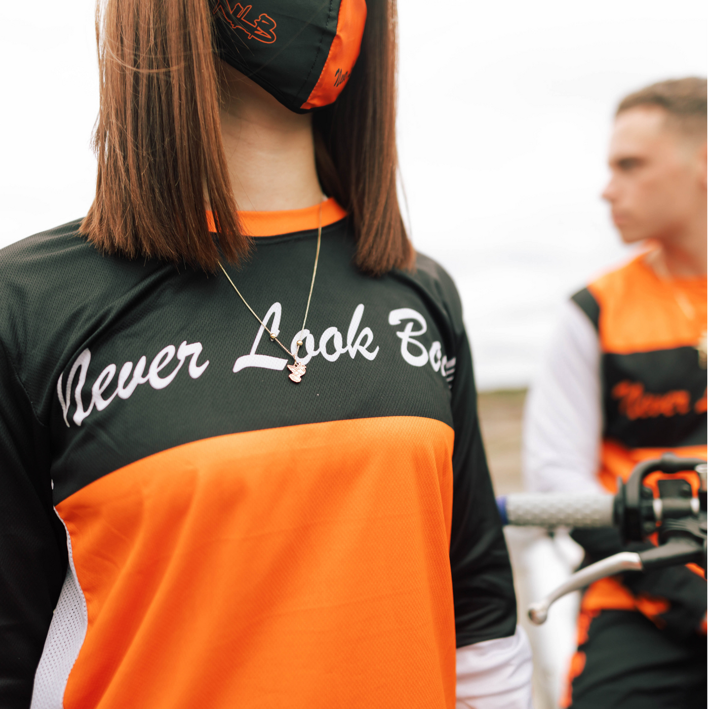 Orange/Grey/Black Women Mx Jersey