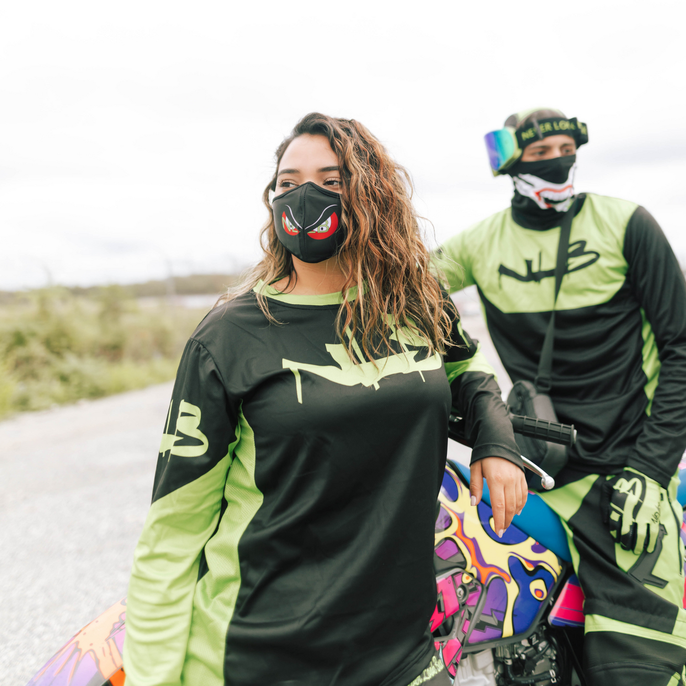 Green/Black Women Mx Jersey