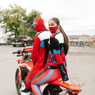 Red/Blue/Black Women Mx Jersey